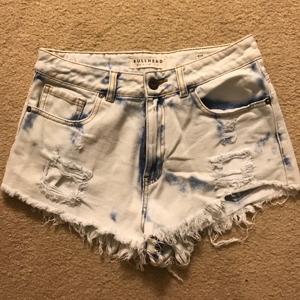 High waisted jean shorts (PacSun)